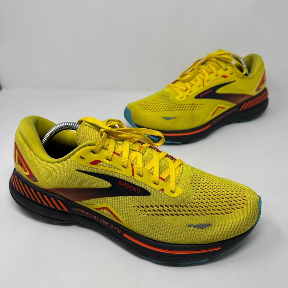 Brooks Adrenaline GTS 23 1103911D708 Yellow Running Shoes Sneakers Men's Size 11